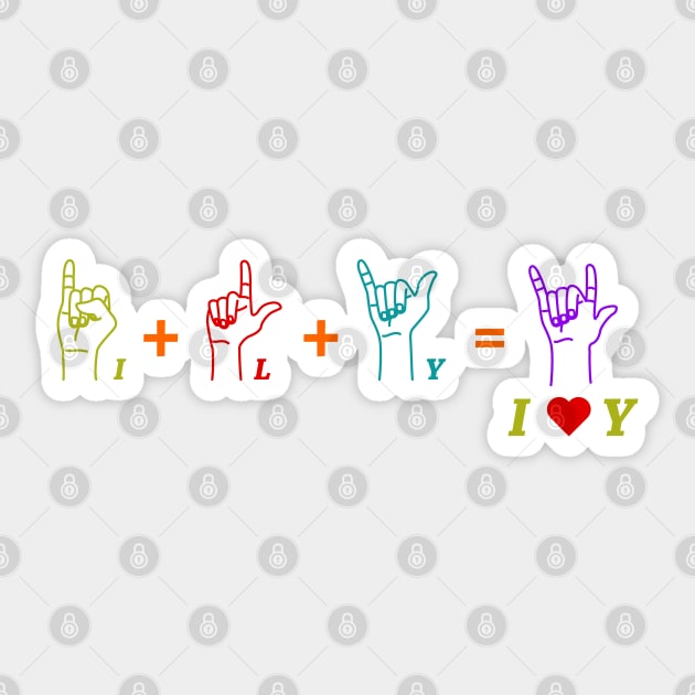 ILY - ASL Sticker by Petites Choses